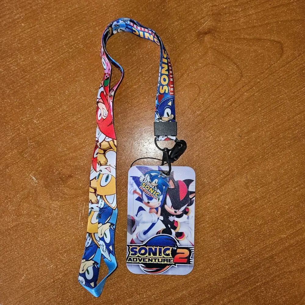 Sonic Adventure 2 Lanyard with Badge Holder & Sonic Charm